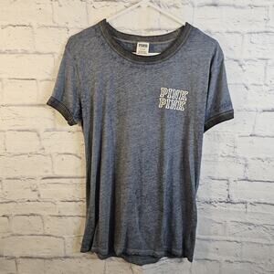 Victoria’s Secret Pink Blue Baseball Shirt Womens M Medium